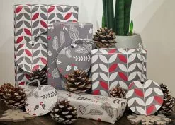 The LittleGreen Wrapping Company Scandi Christmas Recyclable Wrapping Paper & Tags