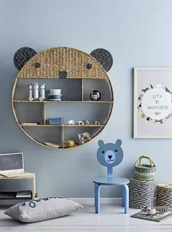 Bloomingville - Bear Bookcase In Natural Bankuan Grass Furniture & Storage