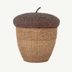 Bloomingville - Finus Acorn Basket In Seagrass