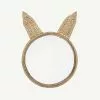 Sale Bloomingville - Holga Bunny Mirror In Natural Cane