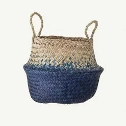 Sale Bloomingville - Seagrass Storage Basket Blue