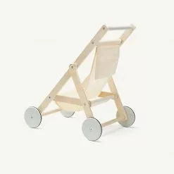 Kids Concept Dolls & Dolls Toys Kid's Concept - KID'S HUB Dolls Stroller In Natural Wood And Cotton