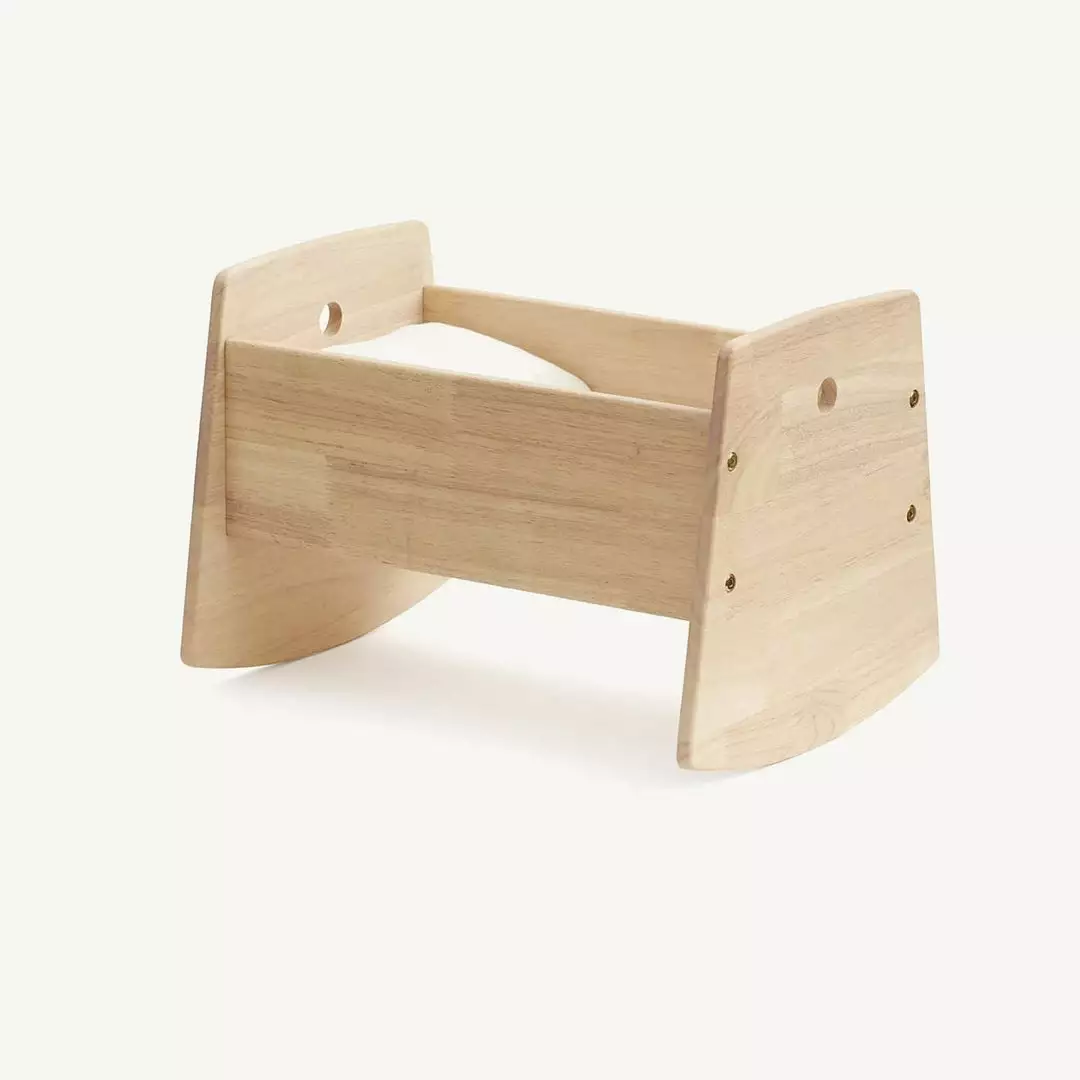 Kids Concept Sale Kid's Concept - Dolls Cradle / Crib In Natural Rubber Wood 1 Kids Concept Sale Kid's Concept - Dolls Cradle / Crib In Natural Rubber Wood