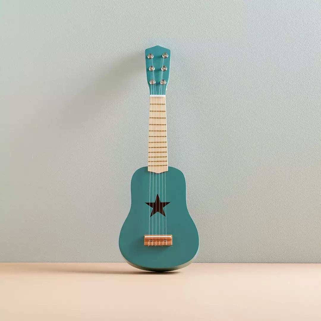 Kids Concept Sale Kid's Concept - Star Green Wooden Toy Guitar 4 Kids Concept Sale Kid's Concept - Star Green Wooden Toy Guitar
