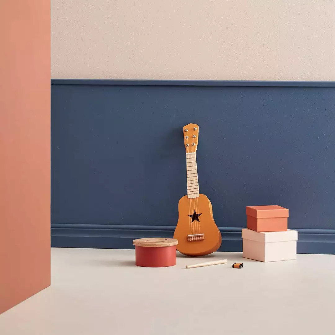 Kids Concept Kid's Concept - Star Yellow Wooden Toy Guitar 5 Kids Concept Kid's Concept - Star Yellow Wooden Toy Guitar