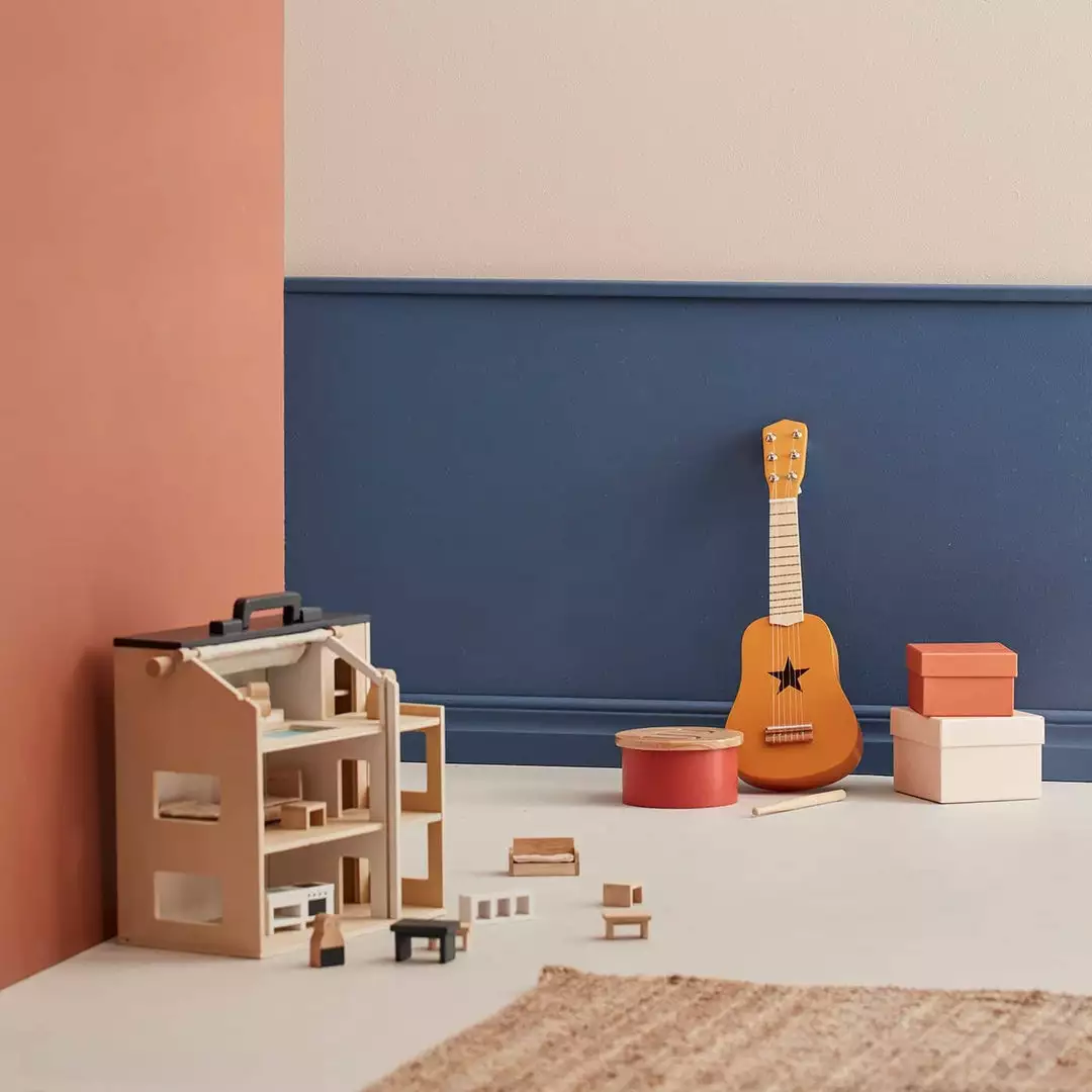 Kids Concept Kid's Concept - Star Yellow Wooden Toy Guitar 4 Kids Concept Kid's Concept - Star Yellow Wooden Toy Guitar