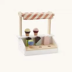 Kids Concept Kid's Concept - KID'S HUB Ice Cream Stand With 6 Ice Creams Cones And Ice Lollies Sale