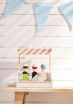 Kids Concept Kid's Concept - KID'S HUB Ice Cream Stand With 6 Ice Creams Cones And Ice Lollies Sale