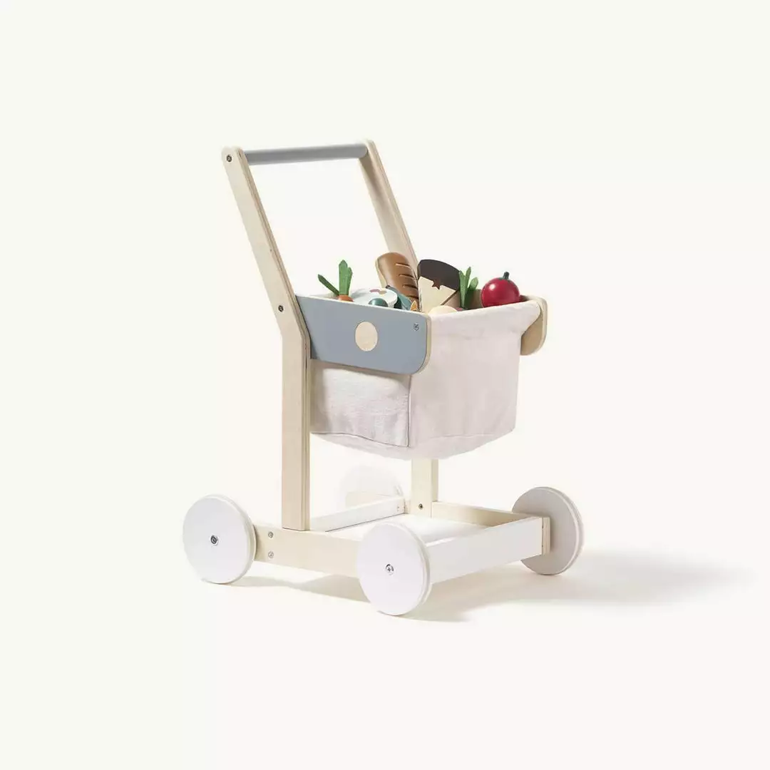 Kids Concept Pretend Play Kid's Concept - KID'S HUB Toy Shopping Trolley 1 Kids Concept Pretend Play Kid's Concept - KID'S HUB Toy Shopping Trolley