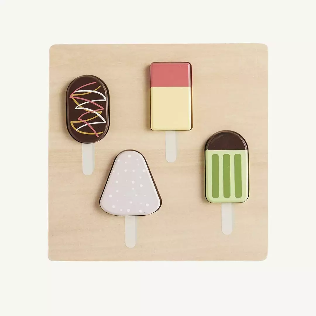 Kids Concept Kid's Concept - KID'S HUB Wooden Ice Cream Puzzle Sale 1 Kids Concept Kid's Concept - KID'S HUB Wooden Ice Cream Puzzle Sale