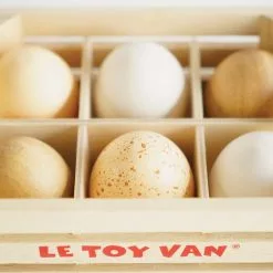 Pretend Play Le Toy Van - Honeybee Market Farm Eggs Half Dozen Crate