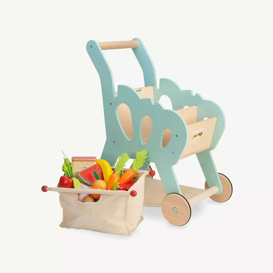 Le Toy Van - Honeybake Wooden Shopping Trolley 5 Le Toy Van - Honeybake Wooden Shopping Trolley
