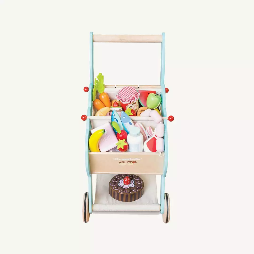 Le Toy Van - Honeybake Wooden Shopping Trolley 6 Le Toy Van - Honeybake Wooden Shopping Trolley