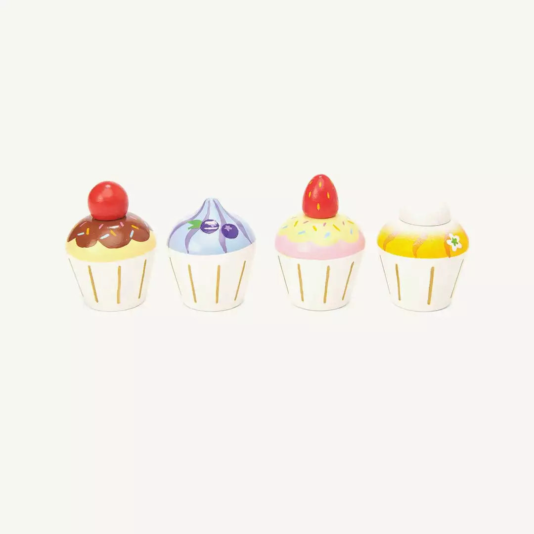 Sale Le Toy Van - Honeybake Wooden Cupcakes 4 Sale Le Toy Van - Honeybake Wooden Cupcakes