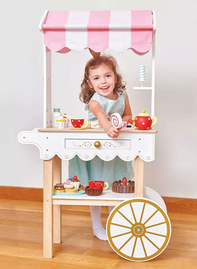 Le Toy Van - Honeybake Wooden Tea & Treats Trolley Sale 7 Le Toy Van - Honeybake Wooden Tea & Treats Trolley Sale
