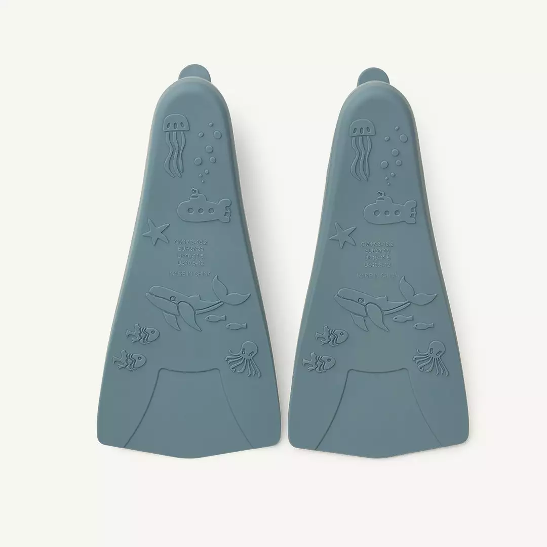 Holiday Shop Liewood - Gustav Swim Fins - Whale Blue (available In 3 Sizes) 2 Holiday Shop Liewood - Gustav Swim Fins - Whale Blue (available In 3 Sizes)