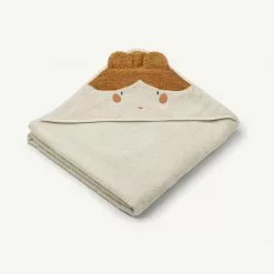 Bath Time Liewood - Augusta Hooded Junior Towel - Doll / Sandy