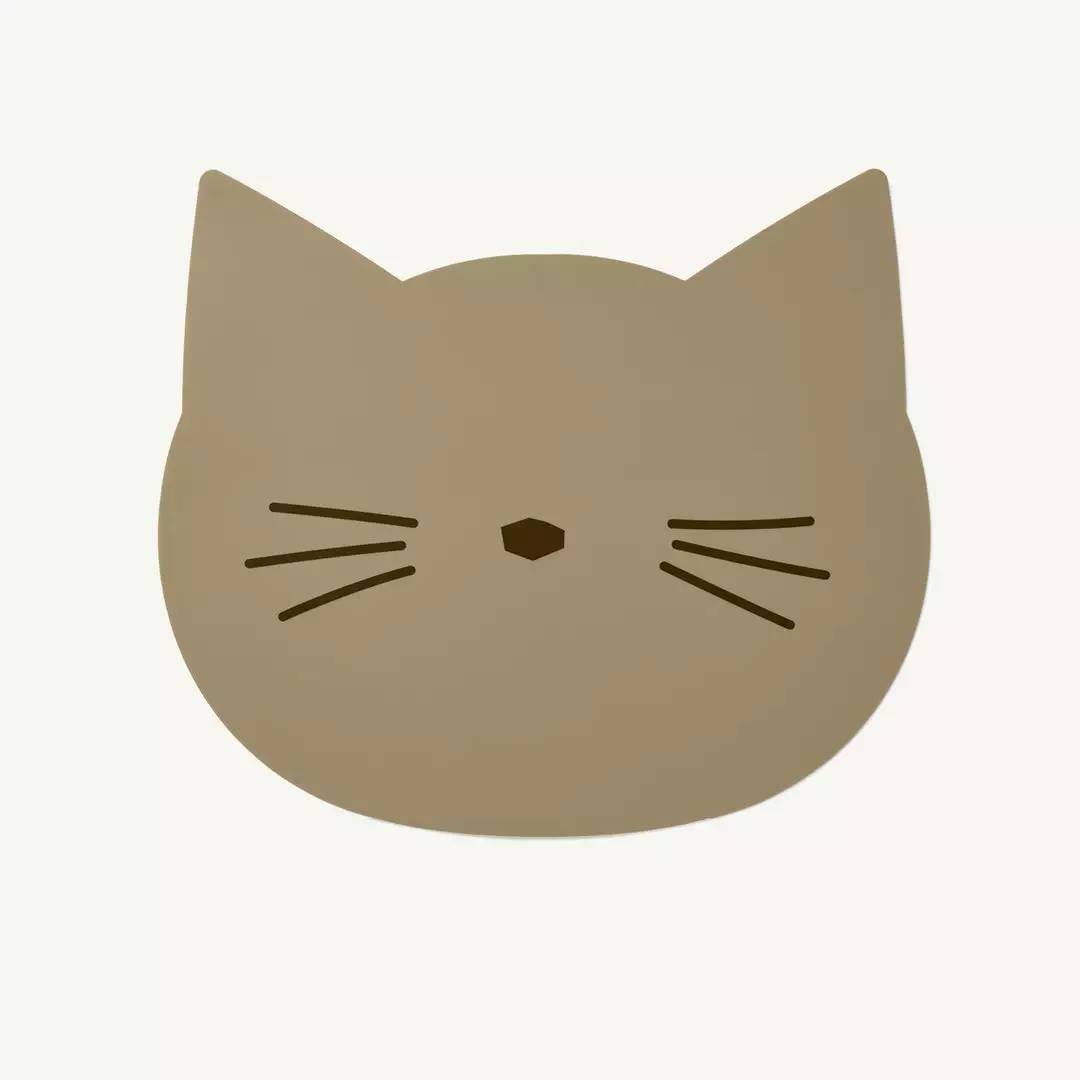 Liewood - Aura Placemat - Cat / Oat 1 Liewood - Aura Placemat - Cat / Oat