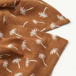 Liewood - Lewis Organic Cotton Muslin Cloth 2-Pack - Palms / Almond