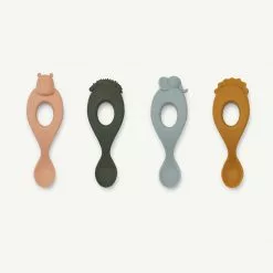 Liewood - Liva Silicone Spoon 4-pack - Safari / Rose Multi Mix Sale