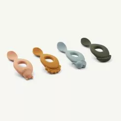Liewood - Liva Silicone Spoon 4-pack - Safari / Rose Multi Mix Sale