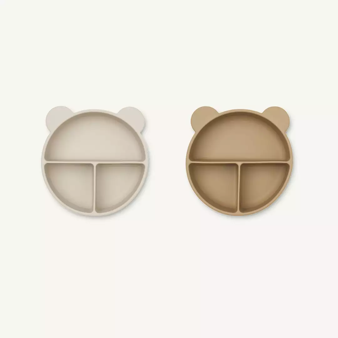 Sale Liewood - Connie Divider Bowl 2-Pack - Sandy/Oat Mix 1 Sale Liewood - Connie Divider Bowl 2-Pack - Sandy/Oat Mix