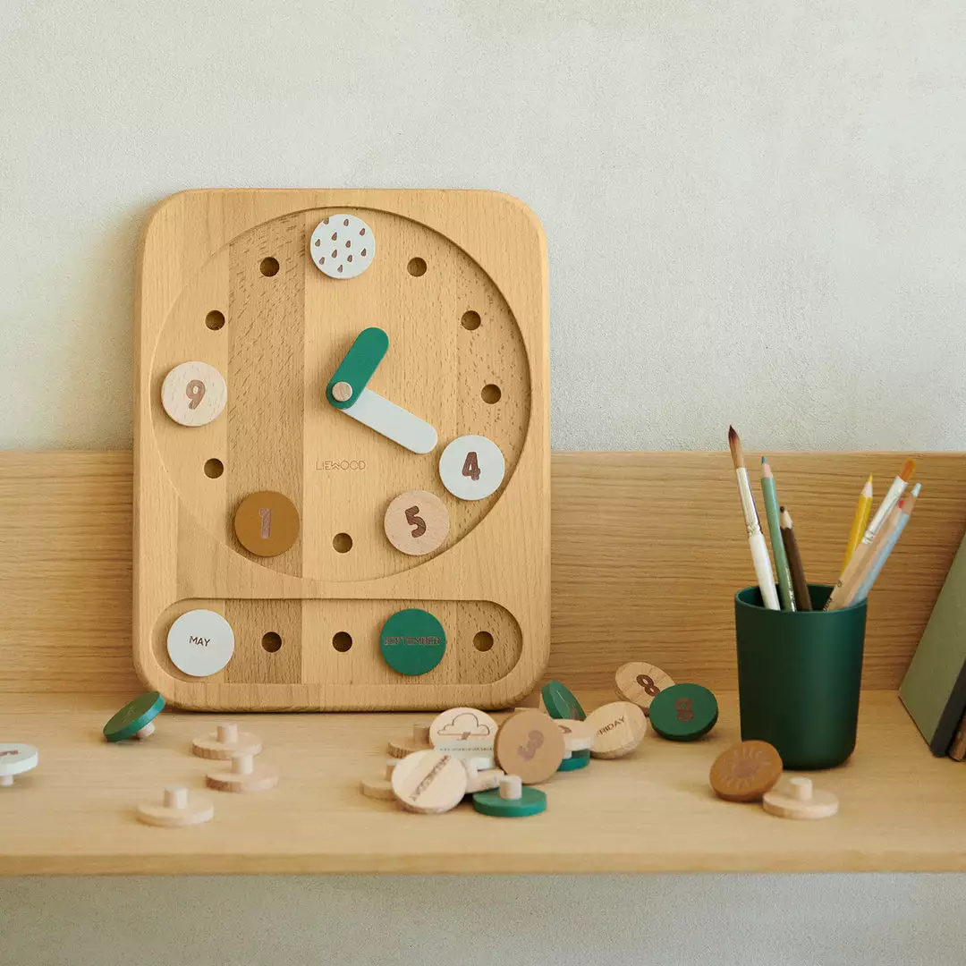 Liewood - Yelena Toy Clock - Hunter Green Multi Mix Sale