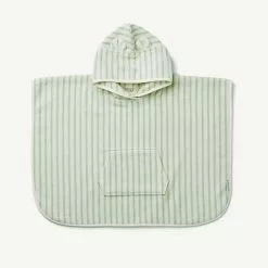 Liewood - Izzy Poncho (various Sizes) - Y/D Stripe: Dusty Mint / Creme De La Creme Holiday Shop