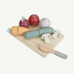 Pretend Play Little Dutch - Wooden Cutting Vegetables Play Set