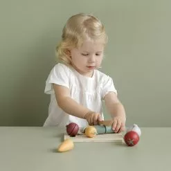 Pretend Play Little Dutch - Wooden Cutting Vegetables Play Set