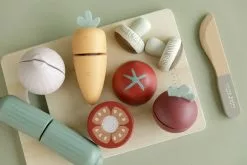 Pretend Play Little Dutch - Wooden Cutting Vegetables Play Set