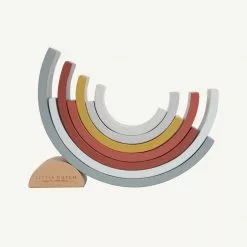 Activity Toys Little Dutch - Wooden Rainbow Stacker Pure & Nature 16 Activity Toys Little Dutch - Wooden Rainbow Stacker Pure & Nature