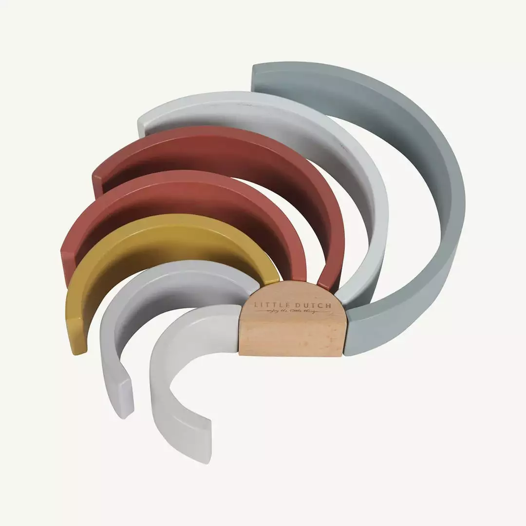 Activity Toys Little Dutch - Wooden Rainbow Stacker Pure & Nature 9 Activity Toys Little Dutch - Wooden Rainbow Stacker Pure & Nature