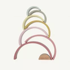 Little Dutch - Wooden Rainbow Stacker Pink 13 Little Dutch - Wooden Rainbow Stacker Pink