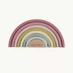 Little Dutch - Wooden Rainbow Stacker Pink