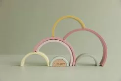 Little Dutch - Wooden Rainbow Stacker Pink 15 Little Dutch - Wooden Rainbow Stacker Pink
