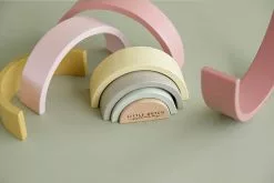 Little Dutch - Wooden Rainbow Stacker Pink 16 Little Dutch - Wooden Rainbow Stacker Pink