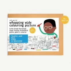 Sale Makii Whopping Wide Colouring Picture - TRAFFIC JAM 19 X 159.9 Cm