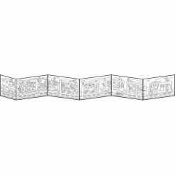 Sale Makii Whopping Wide Colouring Picture - TRAIN RIDE 19 X 159.9 Cm