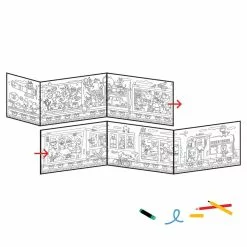 Sale Makii Whopping Wide Colouring Picture - TRAIN RIDE 19 X 159.9 Cm