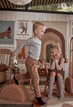 OYOY - Leopard Wallhanger Dust Blue 11 OYOY - Leopard Wallhanger Dust Blue