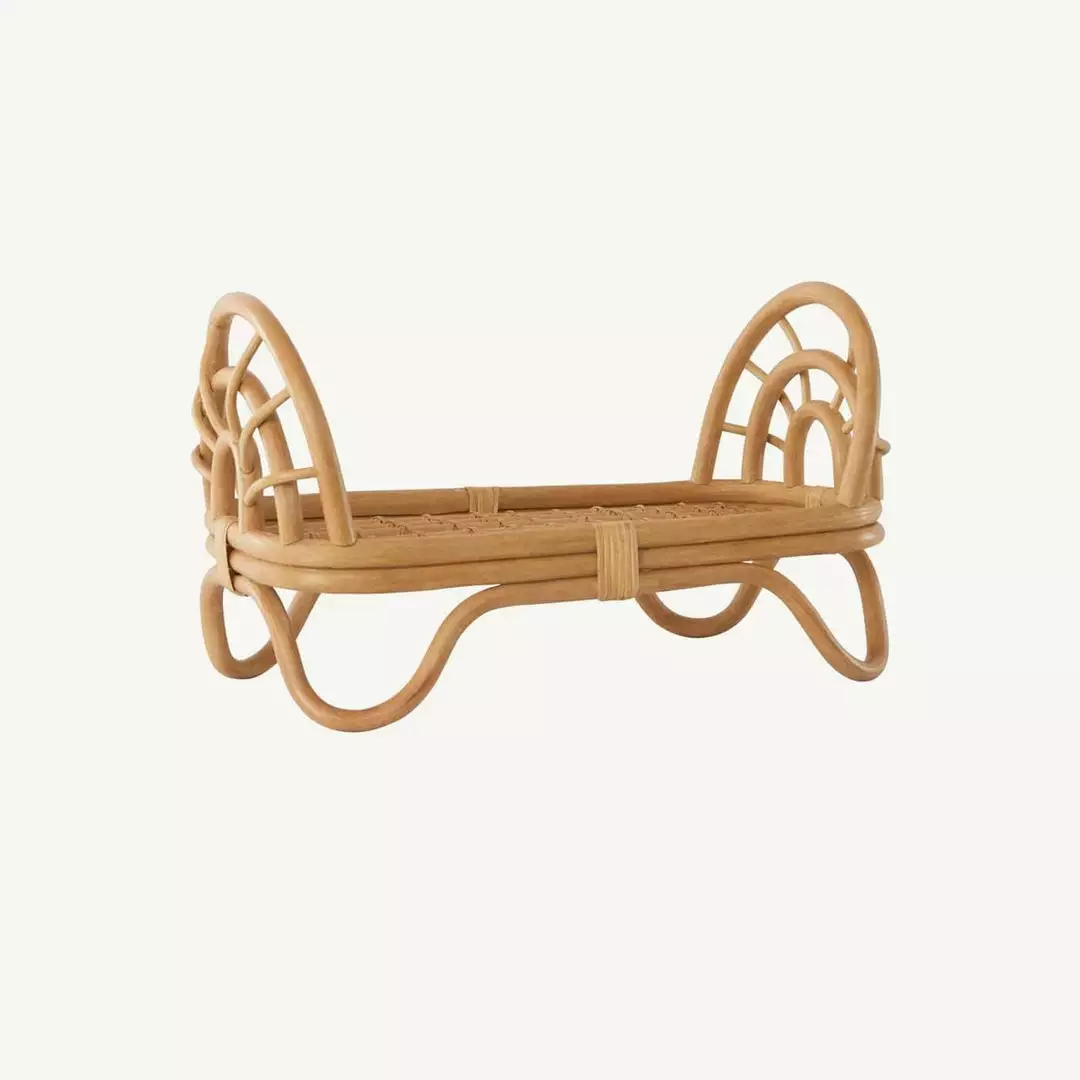 OYOY - Rainbow Rattan Dolls Bed 5 OYOY - Rainbow Rattan Dolls Bed