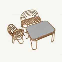 OYOY - Rainbow Rattan Mini Table Furniture & Storage