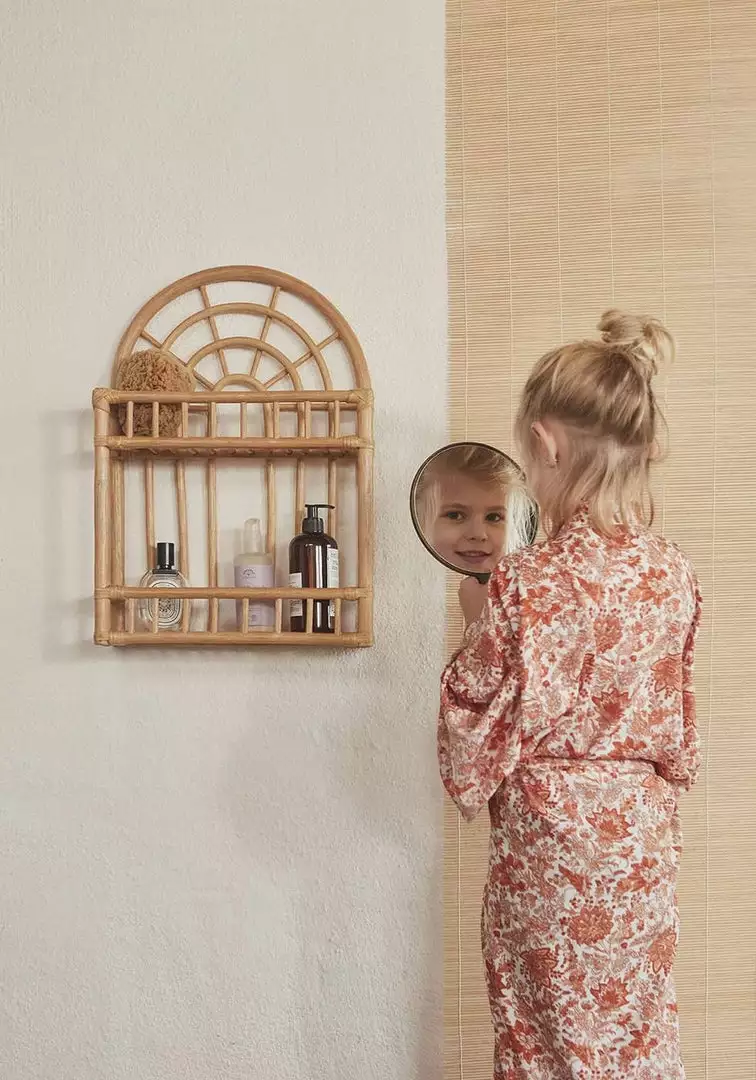 Furniture & Storage OYOY - Rainbow Rattan Shelf 3 Furniture & Storage OYOY - Rainbow Rattan Shelf