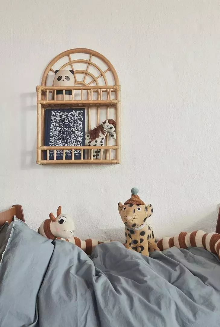 Furniture & Storage OYOY - Rainbow Rattan Shelf 2 Furniture & Storage OYOY - Rainbow Rattan Shelf