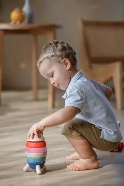 Plan Toys - Stacking Rocket Orchard Series Sale