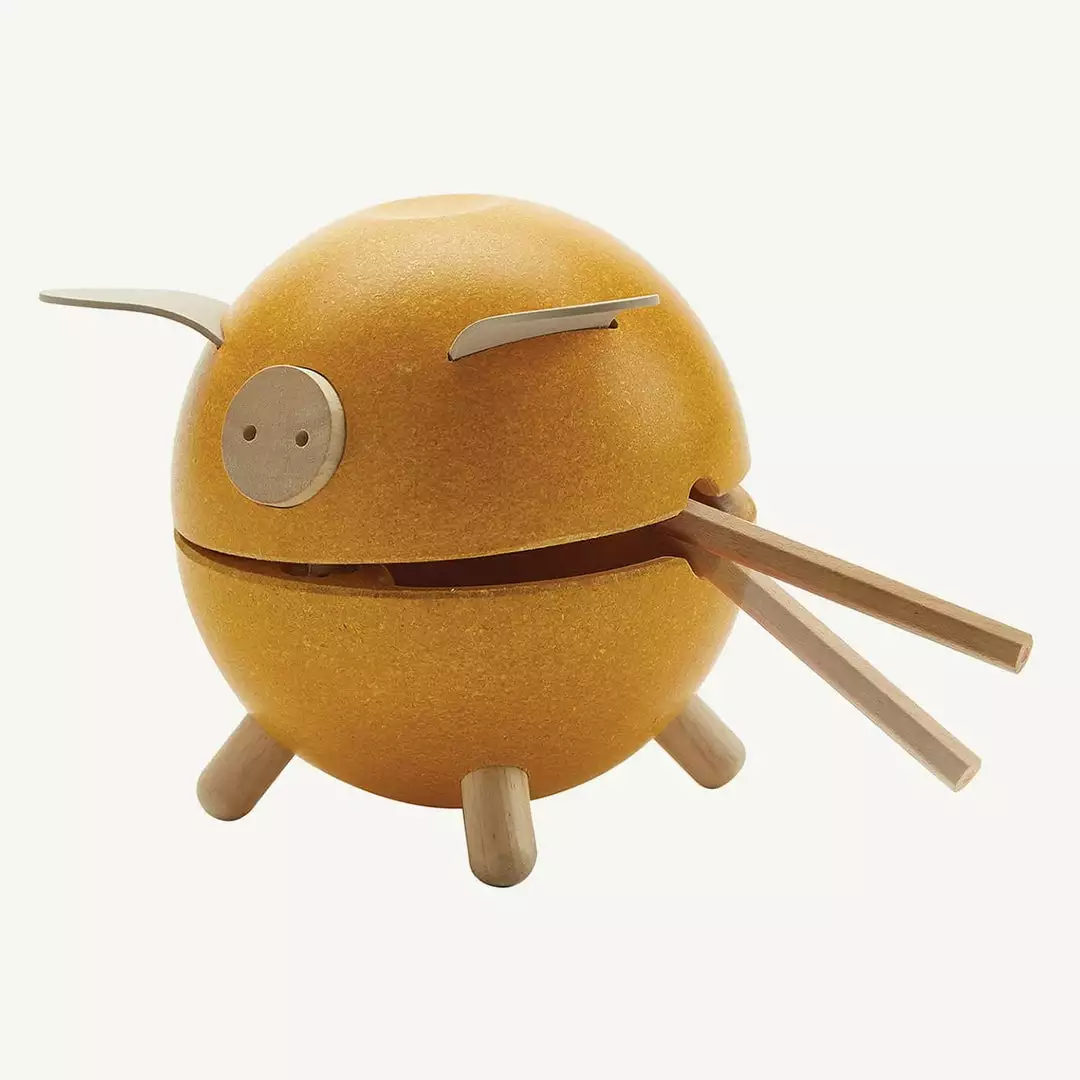 Plan Toys - Piggy Bank In Yellow Quirky Toys 5 Plan Toys - Piggy Bank In Yellow Quirky Toys