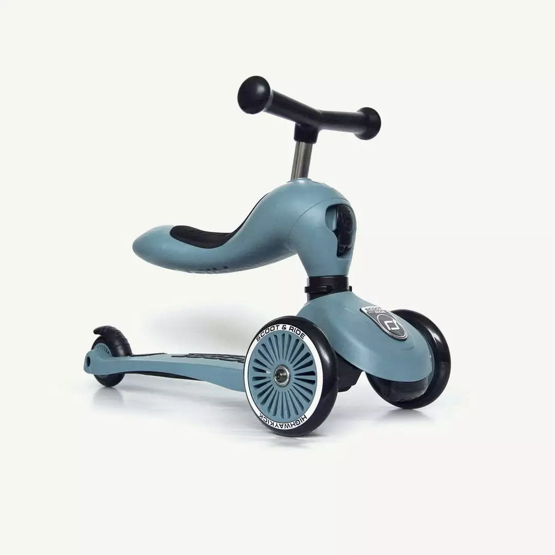 Scoot And Ride 2 In 1 Balance Bike / Scooter - Highwaykick 1 In Steel 3 Scoot And Ride 2 In 1 Balance Bike / Scooter - Highwaykick 1 In Steel