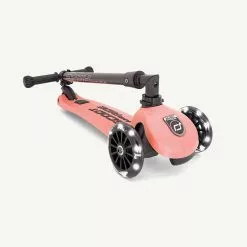 Scoot And Ride Scooter - Highwaykick 3 LED In Peach Scooters And Ride Ons
