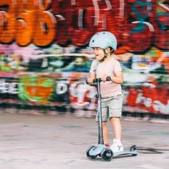 Scoot And Ride Helmet With LED Light S/M - Steel